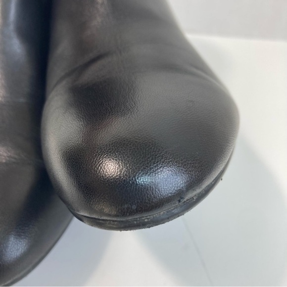 Bandolino Masie Block Heel Leather Ankle Boots Buckle Detail Fall Booties 9.5 - Picture 5 of 13